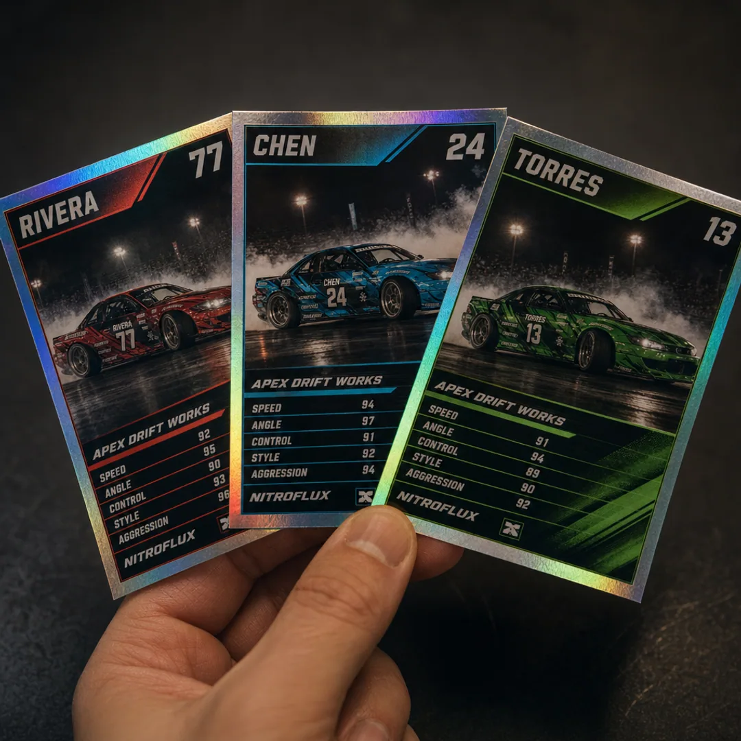 Collectible driver cards